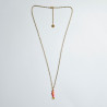 Sea Party Red Fish Long Necklace