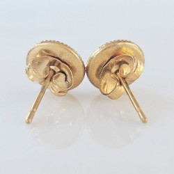 Boucles d'oreilles noires Planète