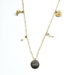 Paris Multi Charms Necklace