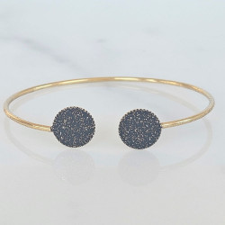 Bracelet noir Planète