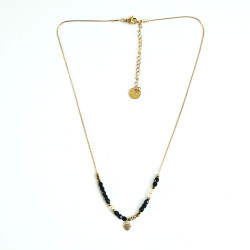 Collier Maharani noir