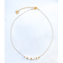 Collier multi pearl