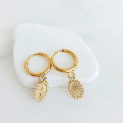 Boucles d'oreilles aura Maya