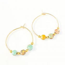 Mini créole Aztèque turquoise