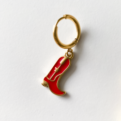 Boucle unitaire botte rouge