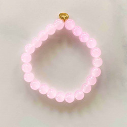 Bracelet Jellybeans élastiqué rose