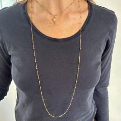 Double sautoir blason Athena