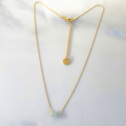 Collier Mini Moon Bleu