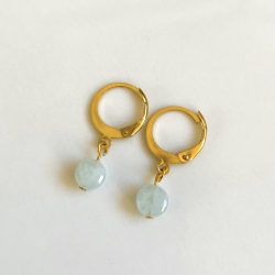 Boucles d'oreilles Mini Moon Bleu