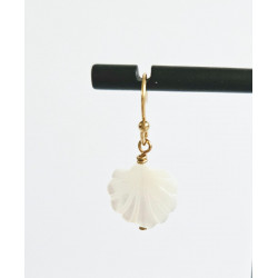 Boucles d oreilles Venus coquillage