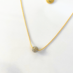 Collier Mini Moon gris