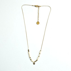 Collier Maharani blanc
