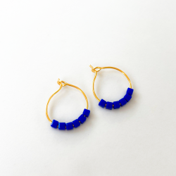 Earings Simply Square green
