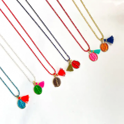 Lot de 6 colliers bubble Mary