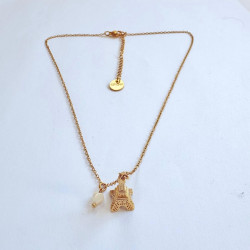 Collier médaille Tour Eiffel
