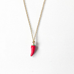 Chaîne pendentif piment