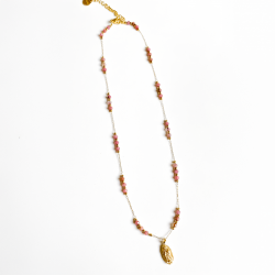Collier mini Guagalupe rose