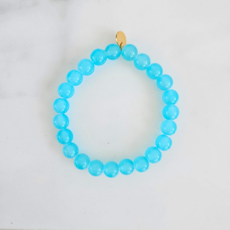 Elastic bracelet mother of pearl