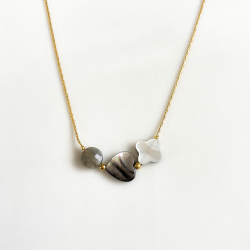 Collier trio Noir