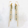 Boucles d'oreilles Anna vert