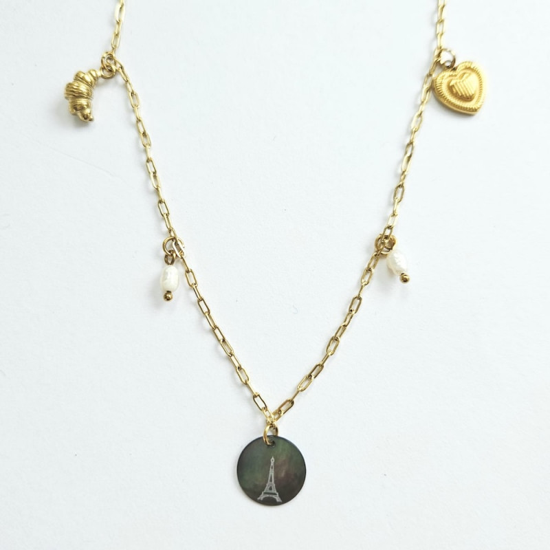 Paris Multi Charms Necklace