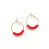 Earings Simply Square green