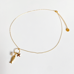 Collier grappe poisson