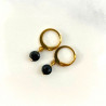 Mini Moon earrings Blue