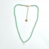 Collier fleur de tiaré vert