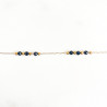 Bracelet mini galets noir spinelle