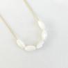 Collier nacre olive