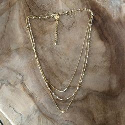 Collier triple Anna Blanc