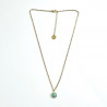 Collier square Amazonite ciel