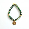 Green Compass Rose Elastic Bracelet