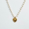 Collier Perolina Coeur Blanc