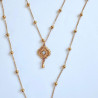 Double sautoir blason Athena