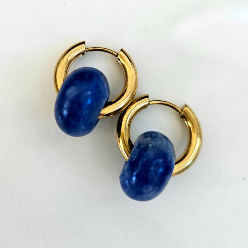 Boucles d'oreilles Froot Loops bleu