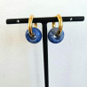 Boucles d'oreilles Froot Loops bleu