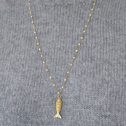 Long necklace fish