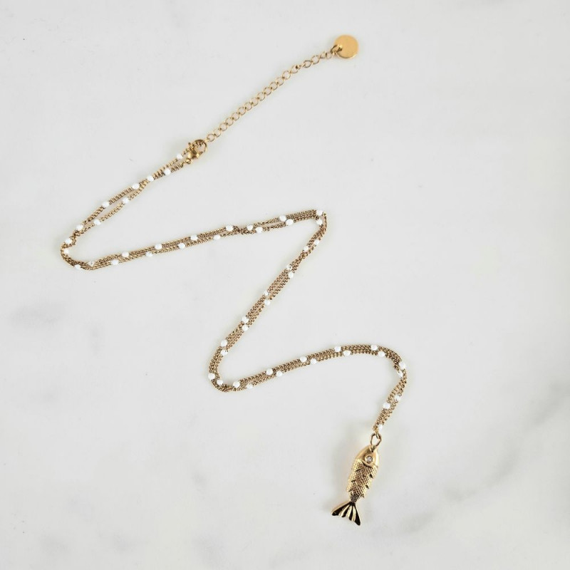 Long necklace fish
