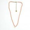 Orange Tiare Flower Necklace