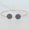 Bracelet noir Planète