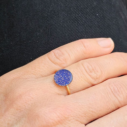 Bague bleue Planète
