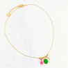 Necklace Rainbow Mary Médailles précieuses Vert