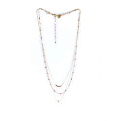 Triple necklace Anna Red