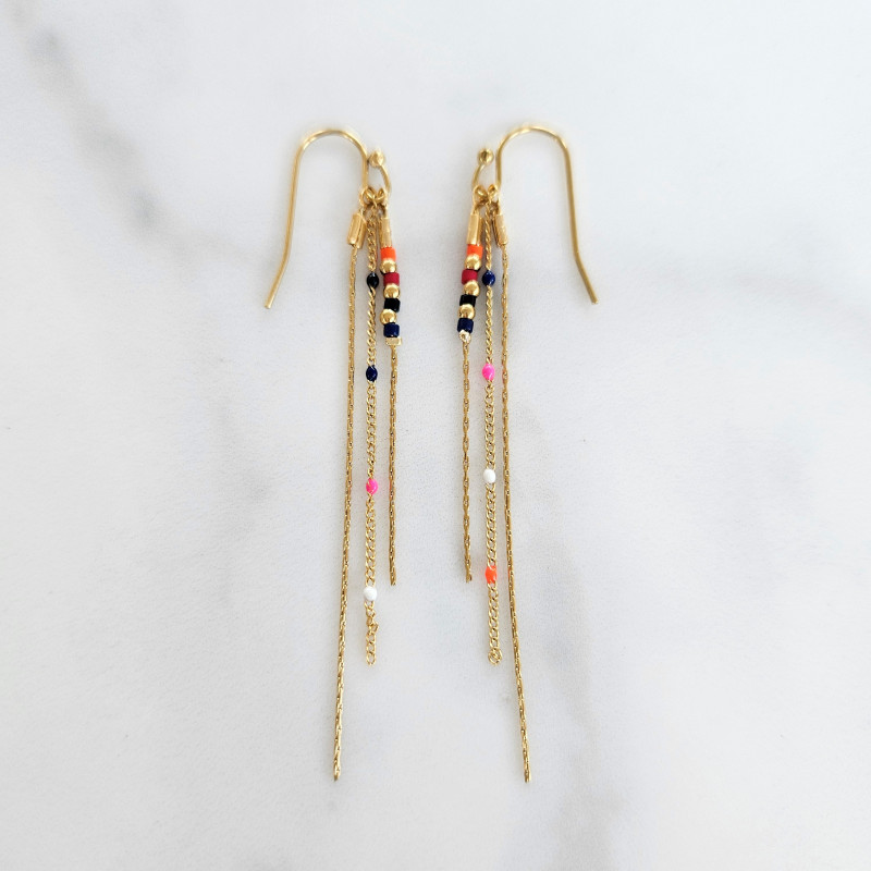 Boucles d'oreilles Anna multi