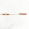 Bracelet cubes Pink pierre de soleil
