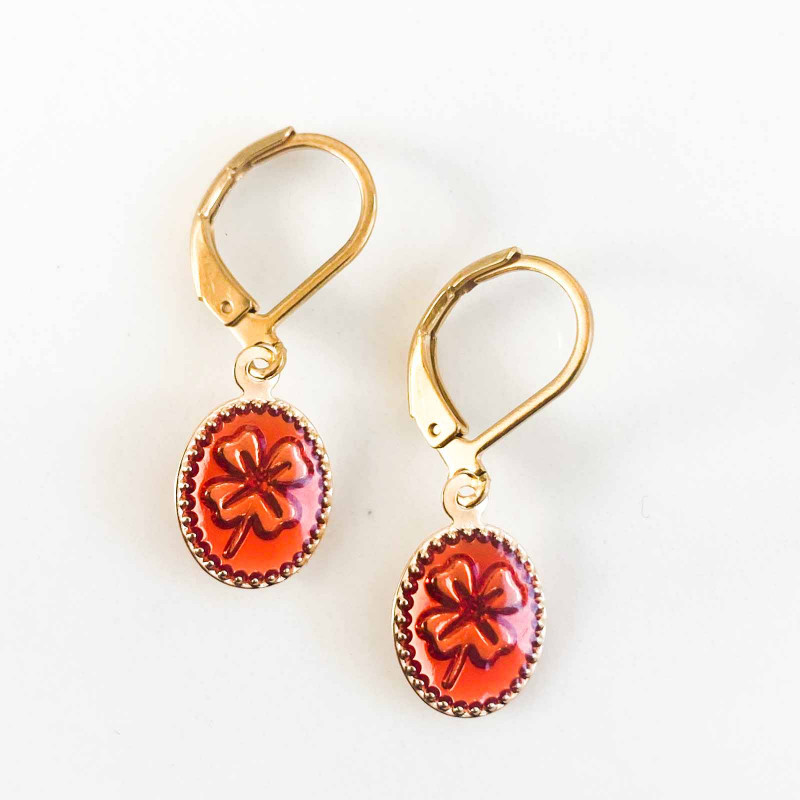Boucles d'oreilles Trèfle