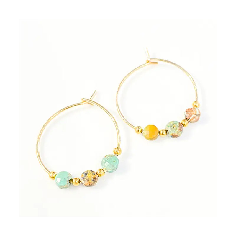 Mini créole Aztèque turquoise
