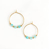 Necklace galets turquoise amazonite
